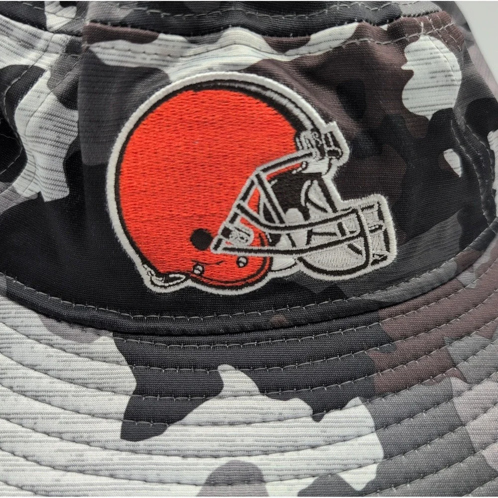 Cleveland Browns New Era Gray Camo Bucket Hat Adult OSFM New With Tags